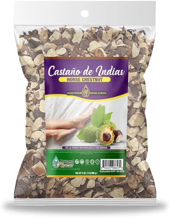 Castano de Indias Horse Chestnut Herb Herbal Tea 4 oz.-113g Natural Mexican Herb Hierba Wild Crafted Natural De Mexico - Product Image