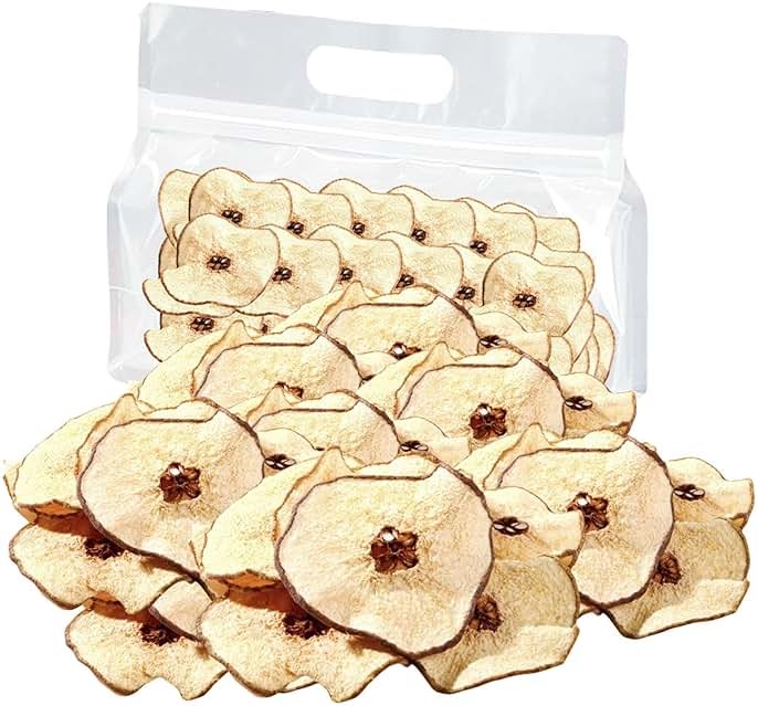 Dried Pears Slices Dehydrated Pear Pieces for Cocktails Garnish Bulk No Sugar Added Dry Fruit Chips for Tea Potpourri Baking Cooking Decor All Natural Vegan(6oz) - Product Image