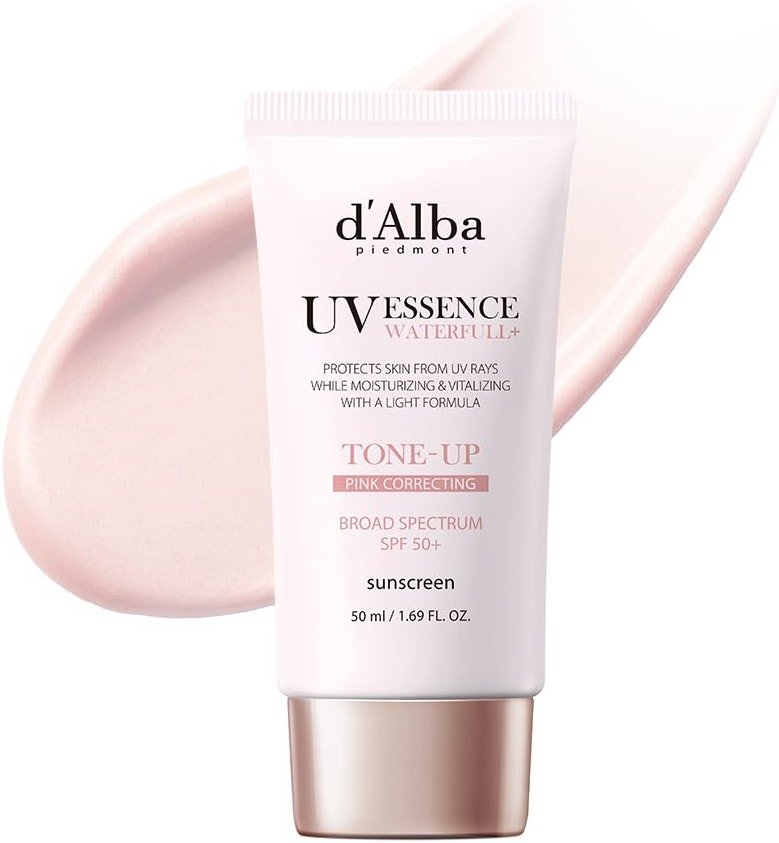 d'alba Piedmont Waterfull Tone-Up Sunscreen Serum BROAD SPECTRUM SPF 50 + Korean Sunscreen for Face, All Skin Tones (1.69 fl.oz.) - Product Image