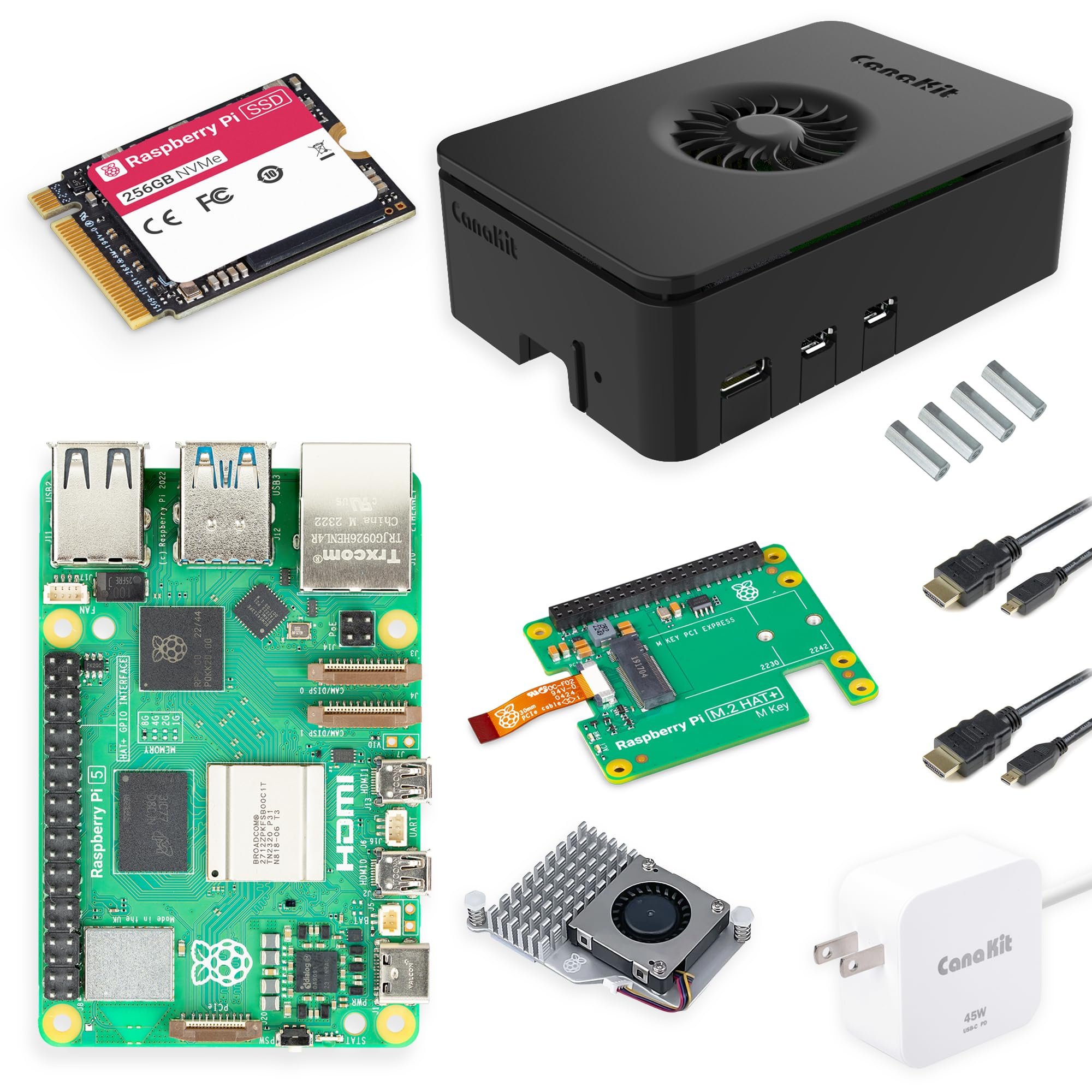 CanaKit Raspberry Pi 5 Desktop PC with SSD (Fully Assembled) (256 GB SSD) - Product Image