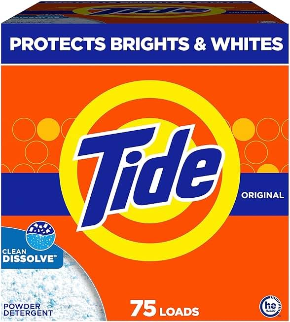 Tide Powder Laundry Detergent, Original Scent, 75 Loads, 85 oz - Product Image