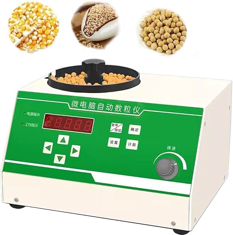 Microcomputer Particle Counting Machine,Automatic Seed Counter,Seeds Counting Machine,Adjustable Speed with LED Display,for Large, Medium and Small Seeds - Product Image