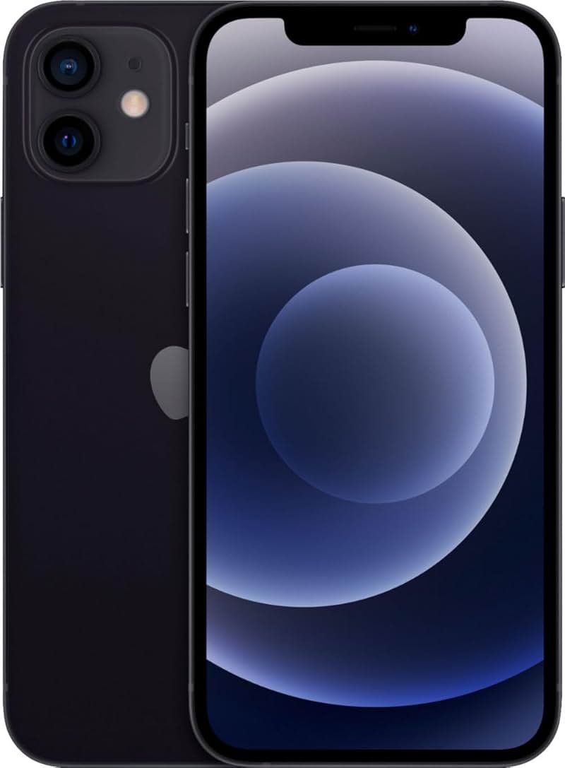 Apple iPhone 12, 64GB, Black for Cricket Wireless (Renewed) - Product Image