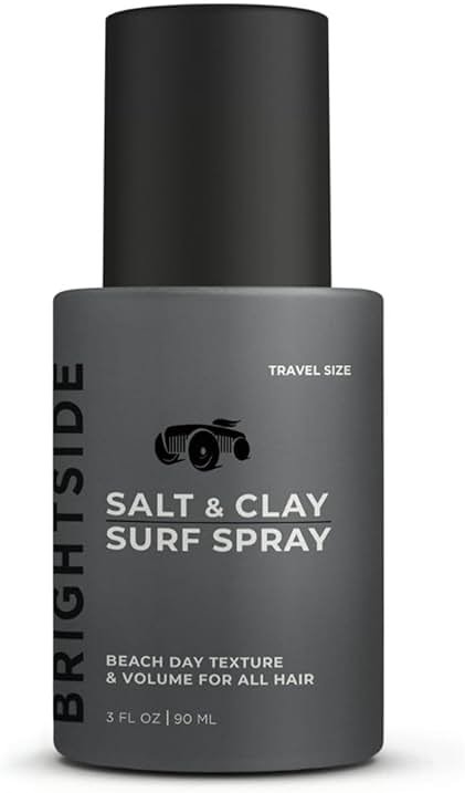 BRIGHTSIDE Salt & Clay Surf Spray - Instant Volume & Texture for Thicker Hair - Natural Sea Salt Spray for Men & Women - Hydrate with Light Hold, Alcohol-Free, Clean ingredients, 3oz Travel Approved - Product Image