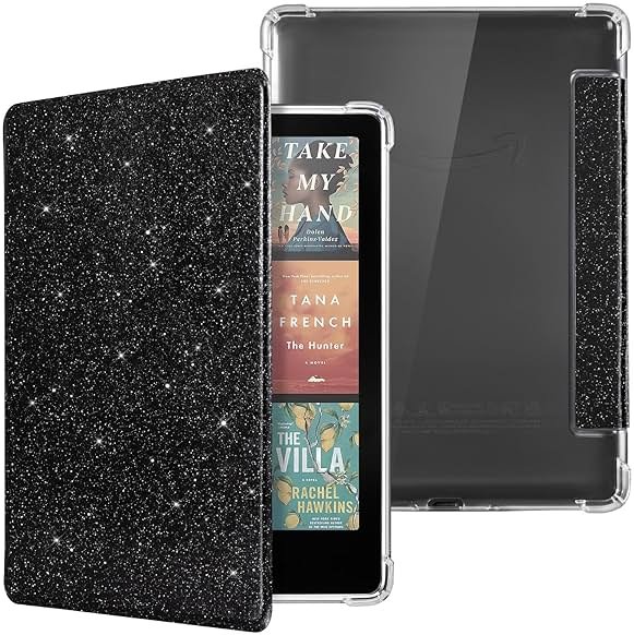 CoBak Case for Kindle Paperwhite 12th Gen 2024 (7") & Kindle Colorsoft Signature Edition (7") - New PU Leather Cover and Clear Soft Silicone Back Cover with Auto Sleep Wake Feature - Product Image