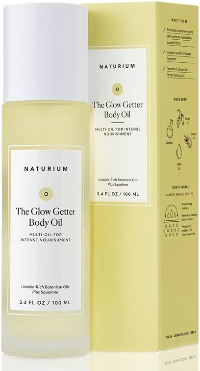 Naturium The Glow Getter Body Oil, Multi-Oil for Intense Nourishment, Hydrating & Moisturizing Formula, Vegan & Cruelty-Free, 3.4 oz - Product Image