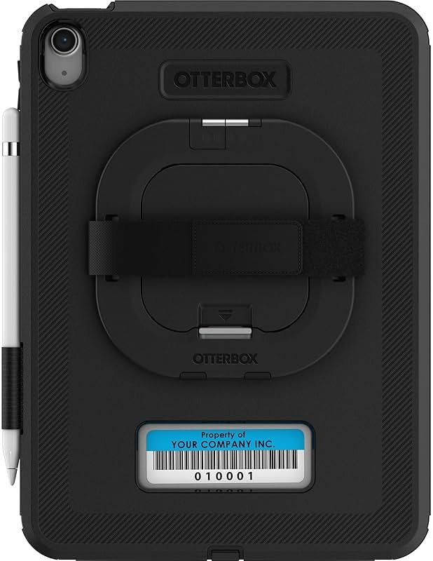 OtterBox Defender for Business W/Kickstand/HANDSTRAP for iPad (A16) & iPad 10th Gen V2 - Black, No Screen Protector Included (Single Unit Ships in Polybag, Ideal for Business Customer) - Product Image