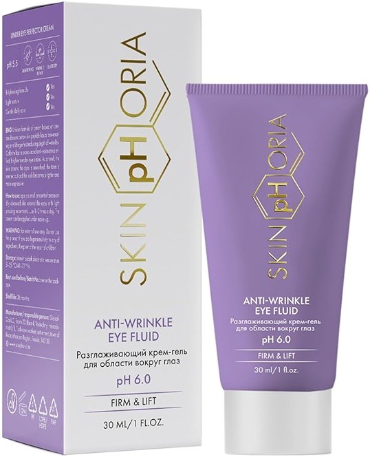 SKINPHORIA Anti-Wrinkle Eye Fluid with Collagen, Squalane & Hyaluronic Acid – Smooth Fine Lines, Firm & Hydrate Skin – Under Eye Cream Helps Reduce the Look of Puffiness & Restore Radiance – 30ml - Product Image