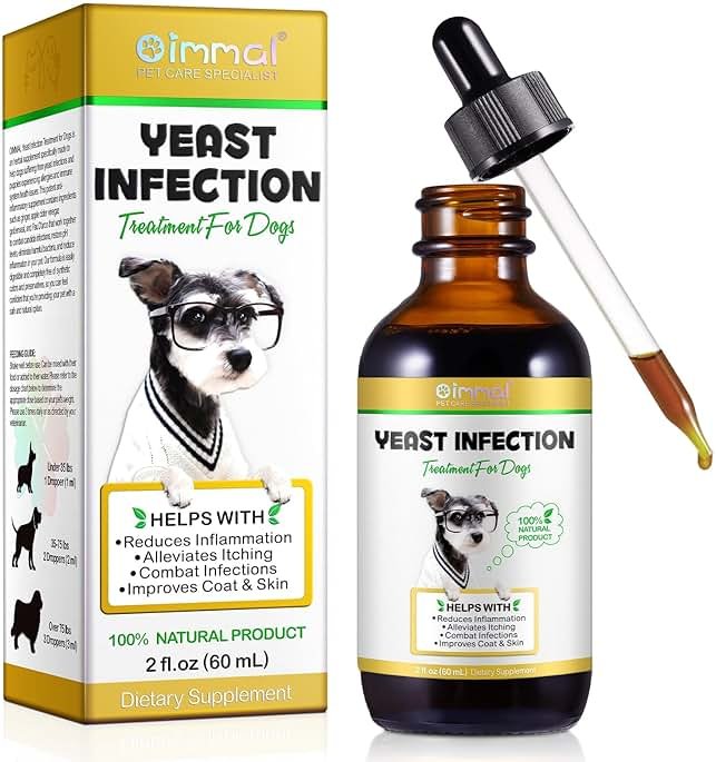 VOSIFSDIY Yeast Infection Treatment for Dogs, Natural Dog Yeast Infection Treatment Supports Itch Relief, Ear Infection, Allergy Relief, Pet Supplies Dog Herbal Supplement, Bacon Flavor - Product Image