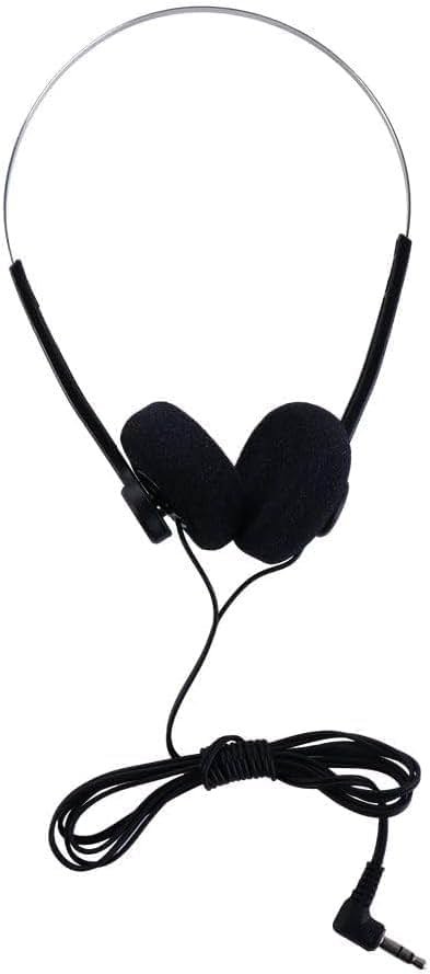 JJLFresheners Black Retro On Ear Headphones, Wired Stereo Headphones, Headphone, Lightweight Portable Headphone with Adjustable Headband,Over,Open-Ear,and Earbuds - Product Image
