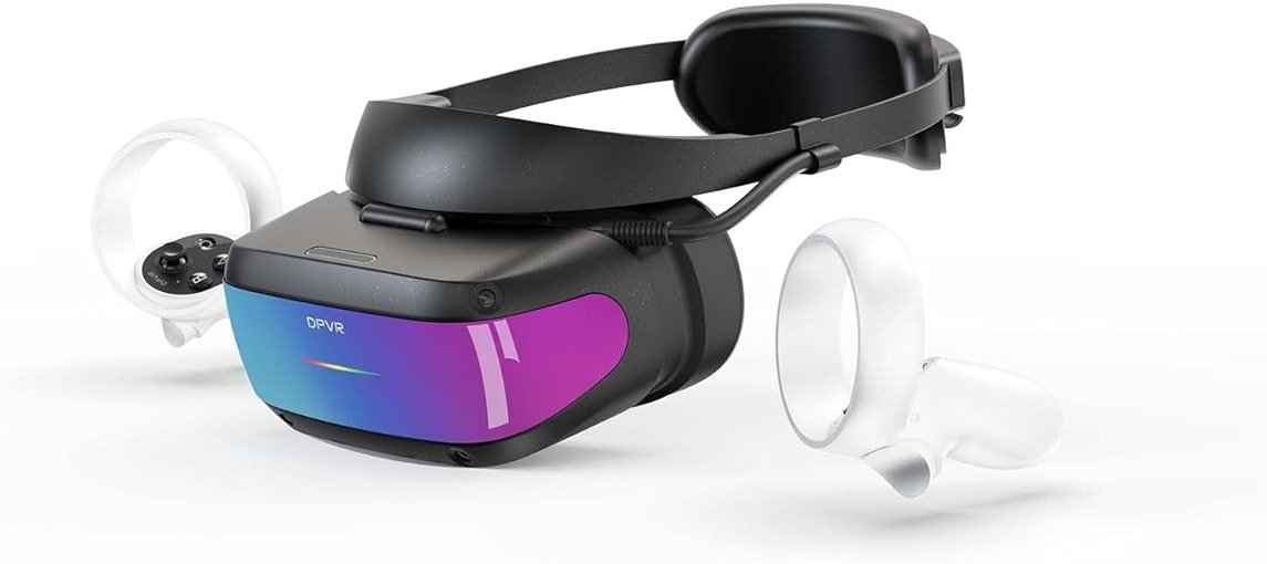 DPVR E4 VR Headset - PCVR Virtual Reality Headset for PC Games with Controller, Compatible with SteamVR - Product Image