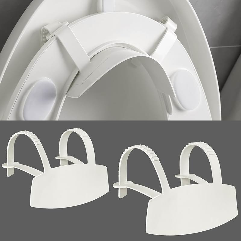 Doytn Universal Pee Deflector for Toilet Seat with Toilet lid Lifter, Toilet Splash Guard Prevents Kids and Adult from Peeing Splash Size ：11.5 * 8.3”(2PCS) - Product Image