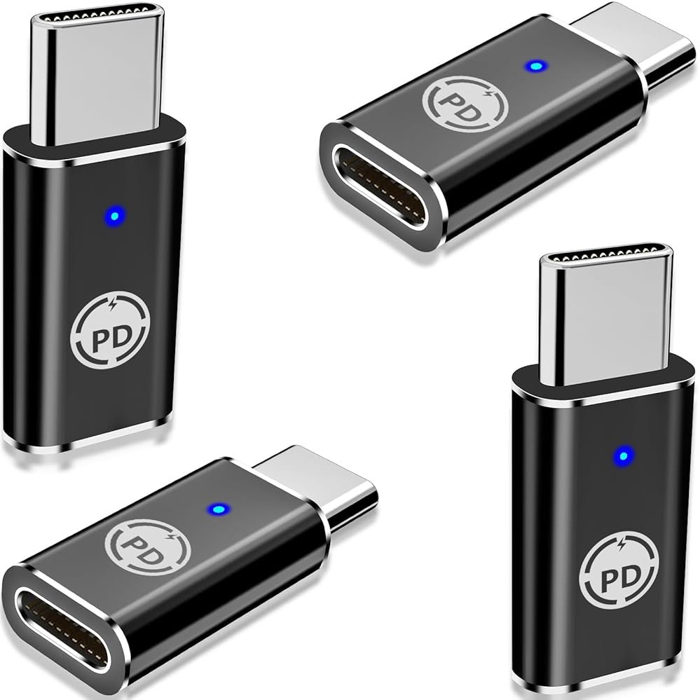 【Apple MFi Certified】Lightning to USB-C Adapter, Stuffcool 4Pack Lightning Female to Type-C Male Digital Converter Type-C Fast Charge Connector for iPhone 17/17 Air/17 Pro/17 Pro Max/16/16 Pro/15/iPad - Product Image