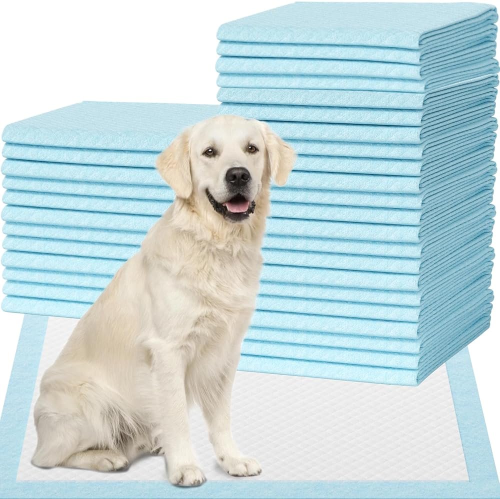 IMMCUTE 7 Layer Dog Pads 30x28 Inch, 30 Count - Super Absorbent Dog Pee Pads Extra Large, Tear-Resistant Thick Disposable Training Pads for Dogs & Cats - Product Image