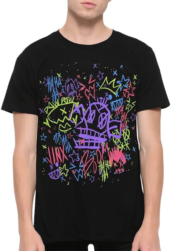Arcane Graffiti Powder T-Shirt Small Black - Product Image