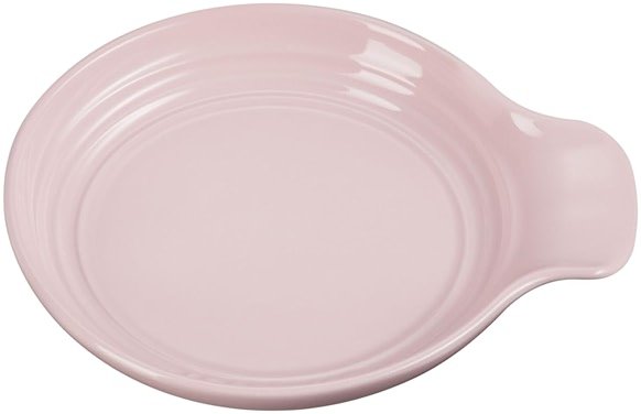 Le Creuset Stoneware Signature Round Spoon Rest 6", Chiffon Pink - Product Image