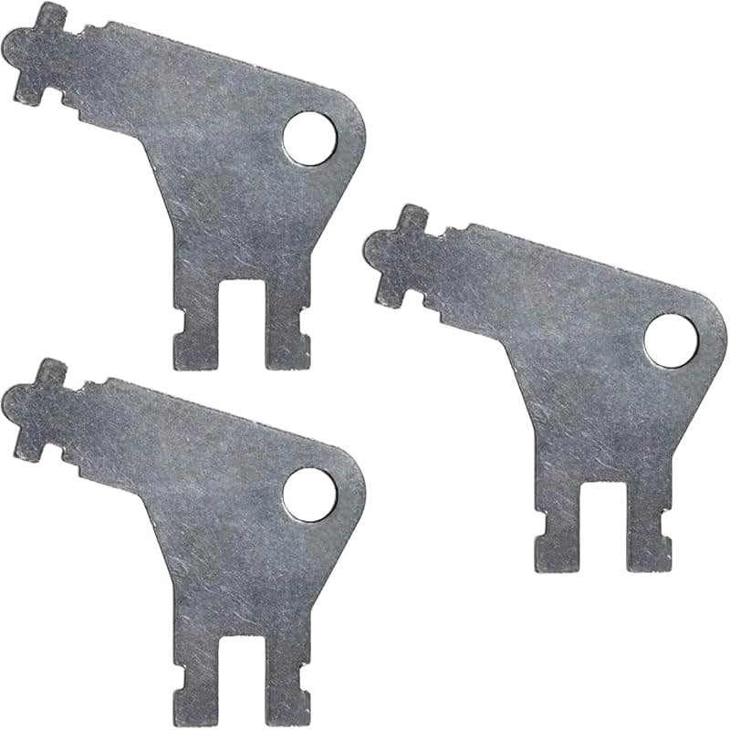 Paper Towel Dispenser Key for Georgia Pacific Commercial Machines - Also Fits GP Toilet Paper and Soap Dispensers, 3-pk - Product Image