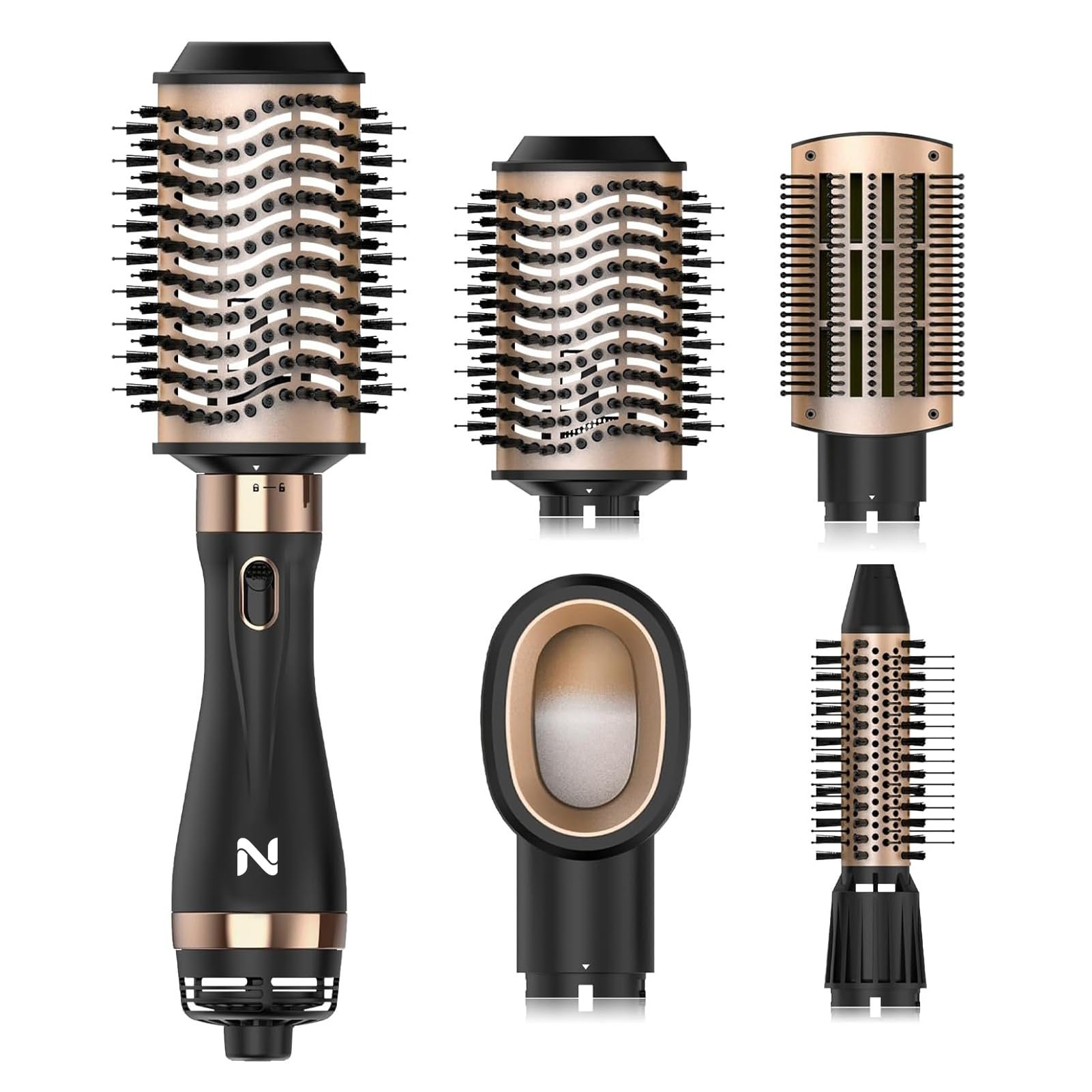 Natrial Hair Dryer Brush Blow Dryer Brush in One Hot Air Brush for Drying and Straightening, Volumizer Multi-Styler Smooth Curls for All Hair Types, Frizz-Free Blowout Brush for Salon Quality - Product Image