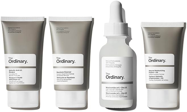 The Ordinary Pore Control Collection - Skin Care Bundle Set for Congested Skin - Salicylic Acid 2% Masque, Niacinamide 10% + Zinc 1%, Squalane Cleanser, Natural Moisturizing Factors + HA - Product Image