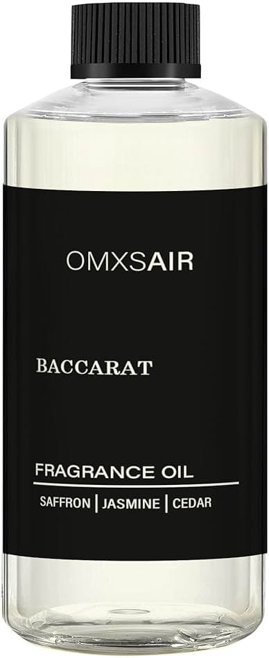 Baccarat Hotel Diffuser Oil Inspired by Baccarat NY hotel 16.9Fl Oz(500ml) - Hotel Fragrance Diffuser Oil & Home Luxury Scents - Saffron, Cedar,Ambergris Essential Oils Blend for Aromatherapy Diffuser - Product Image