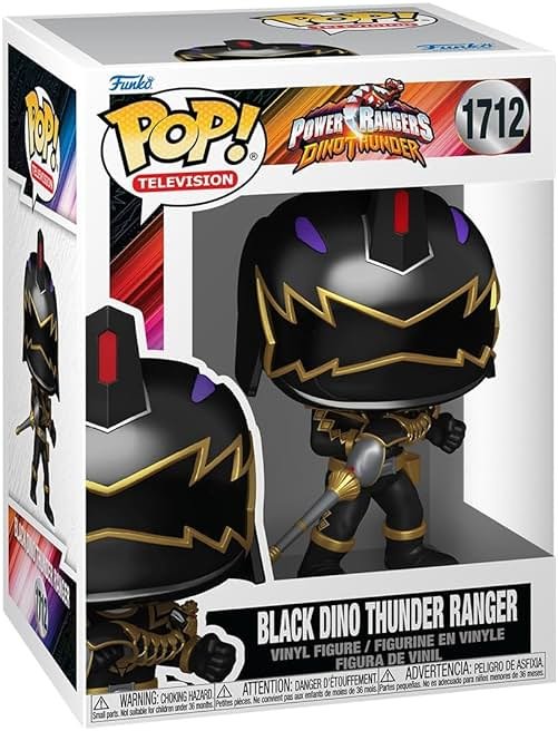 Funko Pop! TV: Power Rangers Dino Fury - Black Dino Thunder Ranger - Collectable Vinyl Figure - Gift Idea - Official Merchandise - Toys for Kids & Adults - TV Fans - Figure for Collectors and Display - Product Image