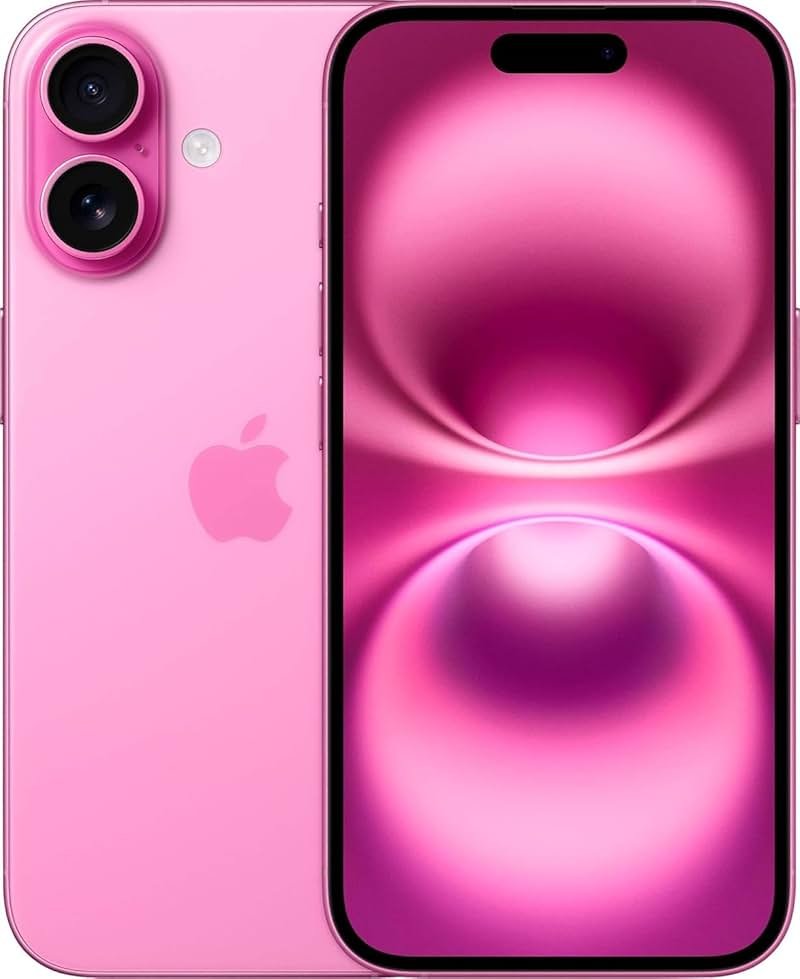 Apple iPhone 16, US Version, 128GB, Pink - Unlocked (Renewed Premium) - Product Image
