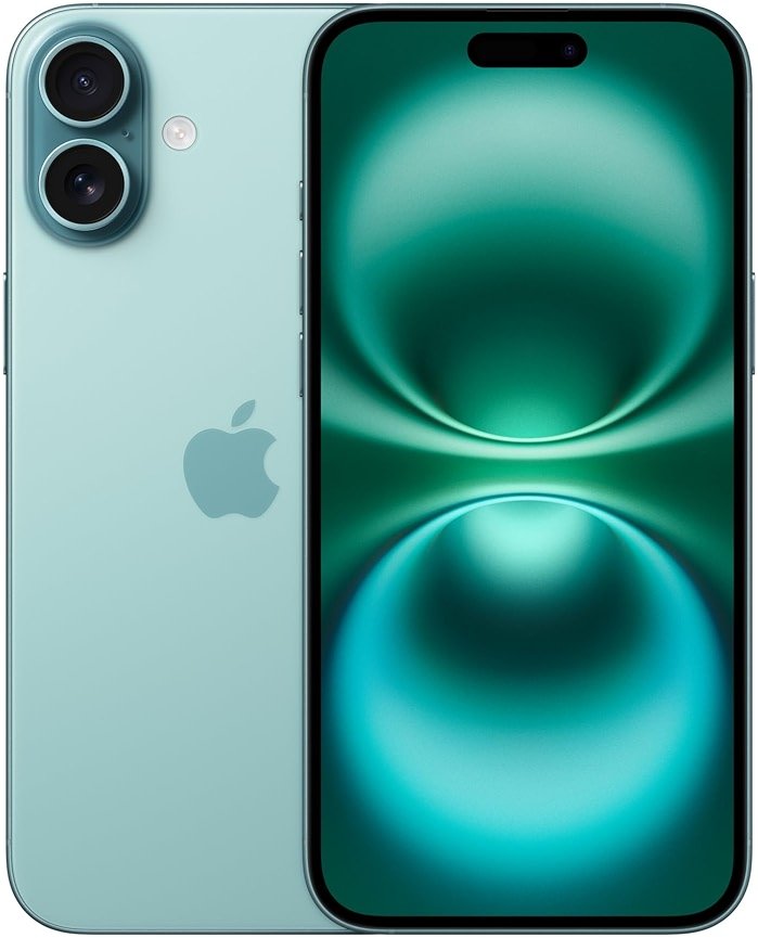 Apple iPhone 16, US Version, 128GB, Teal - Unlocked (Renewed Premium) - Product Image