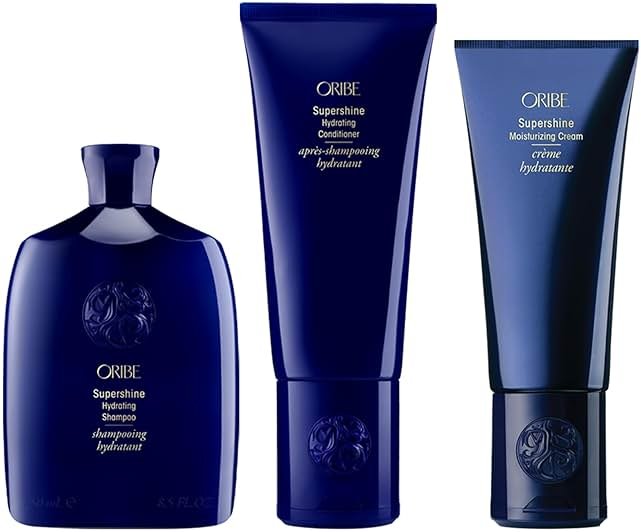ORIBE Supershine Shampoo (8.5oz), Conditioner (6.7oz) & Styling Cream (5oz) Set - Cleanse, Condition & Hydrate Dry Hair - Add Shine & Smooth Frizz With Heat Protection - For All Hair Types - Product Image