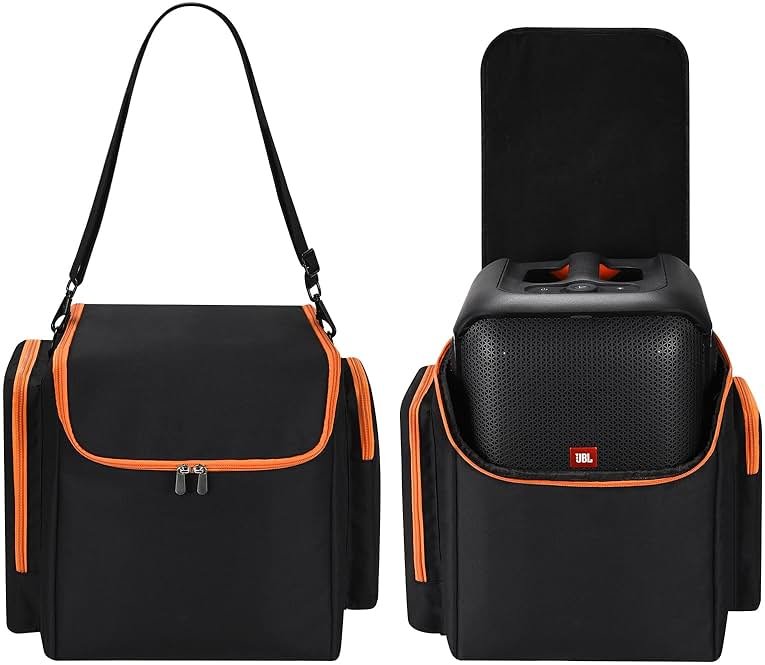 Hzycwgone Carrying Travel Case for JBL PartyBox Encore Essential Tote Bag Rugged Cover Accessories w/Shoulder Strap for JBL Encore Essential / Partybox Encore Portable Party Speaker and Microphones - Product Image