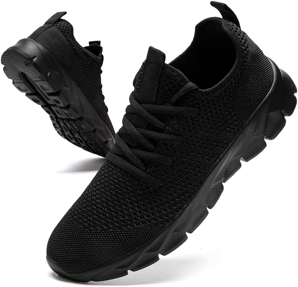 ZGPWZWL Mens Running Shoes Fashion Sneakers Tennis Walking Casual Athletic Lightweight Breathable Workout Gym Comfortable Shoes - Product Image