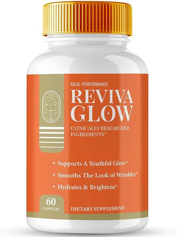 Reviva Glow Capsules, RevivaGlow Supports Natural Healthy and Glowing Skin Pills - Maximum Strength, Reviva Glow Vitamin Supplement Support Pills, RevivaGlow Support Capsules Reviews (60 Capsules) - Product Image