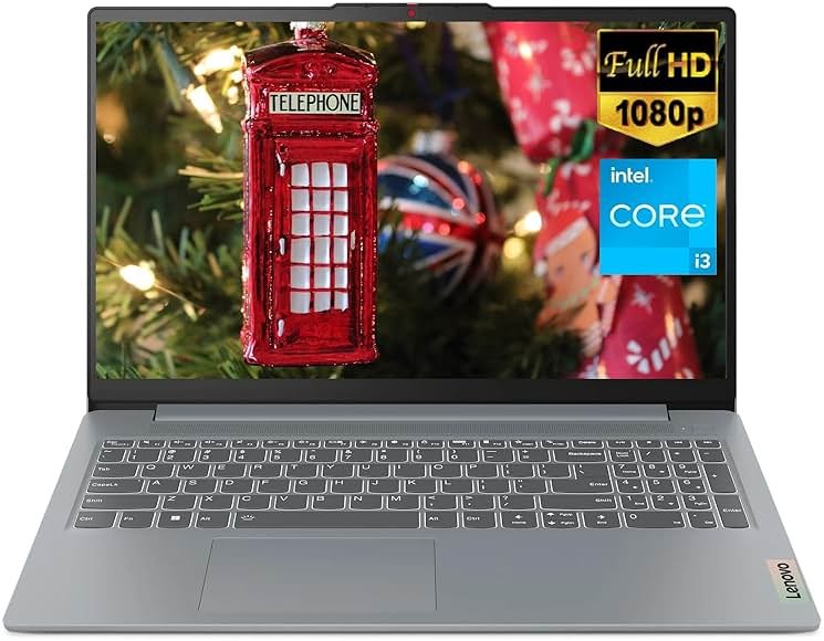 Lenovo IdeaPad Slim 3i Laptop, 15.6" FHD Display, Intel Core i3-N305 8-Core Processor, 8GB LPDDR5 RAM, 256GB SSD, Intel UHD Graphics, Wi-Fi 6, Bluetooth 5, Windows 11 S, Arctic Grey, EAT 64GB SD Card - Product Image