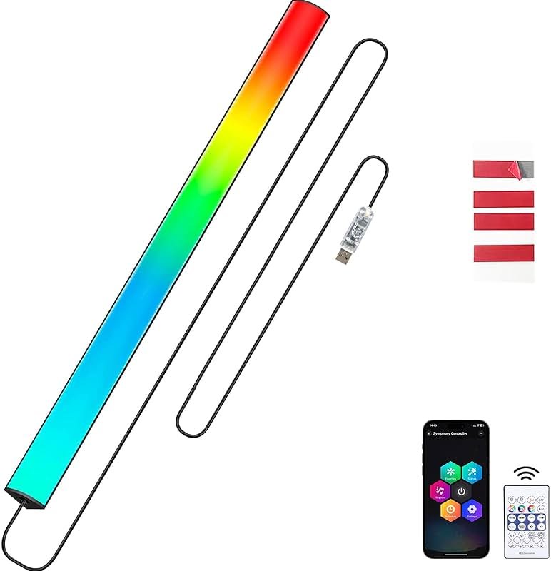 Generic RGB LED Monitor Light Bar, USB Powered, RGB Mode Change Controller, Gaming Atmosphere Light, Under The Table, Computer Accessories, Room, Hand Display - Product Image