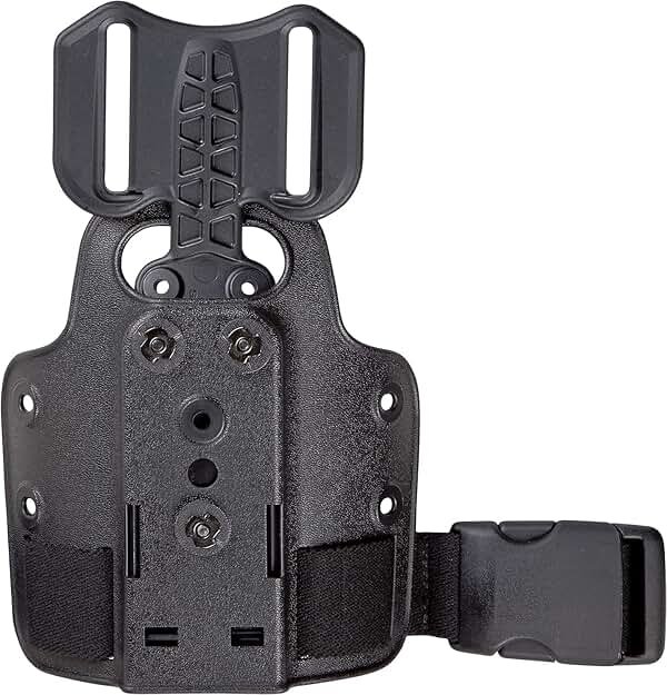 WGLILO Drop Flex Adapter with Single Strap Leg Platform for Gun Holsters, Adjustable Thigh Holster 6004, Drop Leg Panel Attachments Quick Locking, Black - Product Image