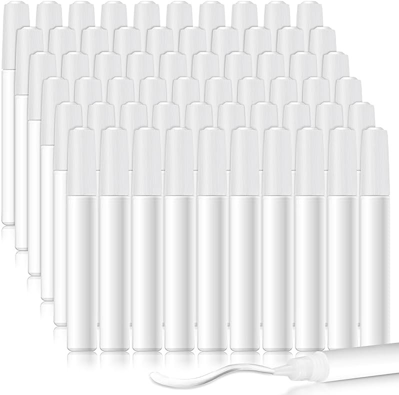 MotiMind 60 Pcs White Tacky Glue Pens Bulk for Crafts Quick Dry Mini Glue Pens for Crafting Mini Tacky Bottles Sticks for End of Year Gifts from Teacher DIY Arts and Crafts Projects (White) - Product Image