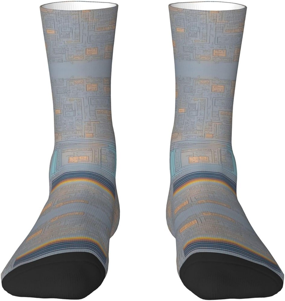 HDSKFNS Programming Code Print Adult Socks Fashion Casual Socks Ladies Calf Socks Funny Socks Socks For Men Women - Product Image