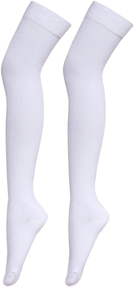 Bestjybt Women Thigh High Socks Cotton Warm Over the Knee Socks Long Knee High Boot Stockings Leg Warmer - Product Image