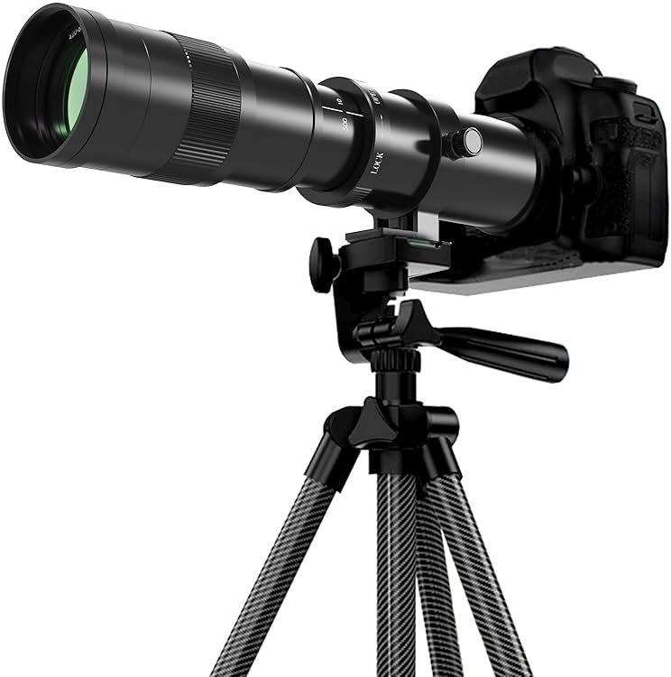 BENOISON Telephoto Lens RF Lens for Canon, 420-800mm Manual Focus MF Zoom Lens for Canon EOS R, Ra, RP, R3, R5, R5 C, R6, R6 Mark II, R7, R8, R10, R50, R100 Mirrorless - Product Image