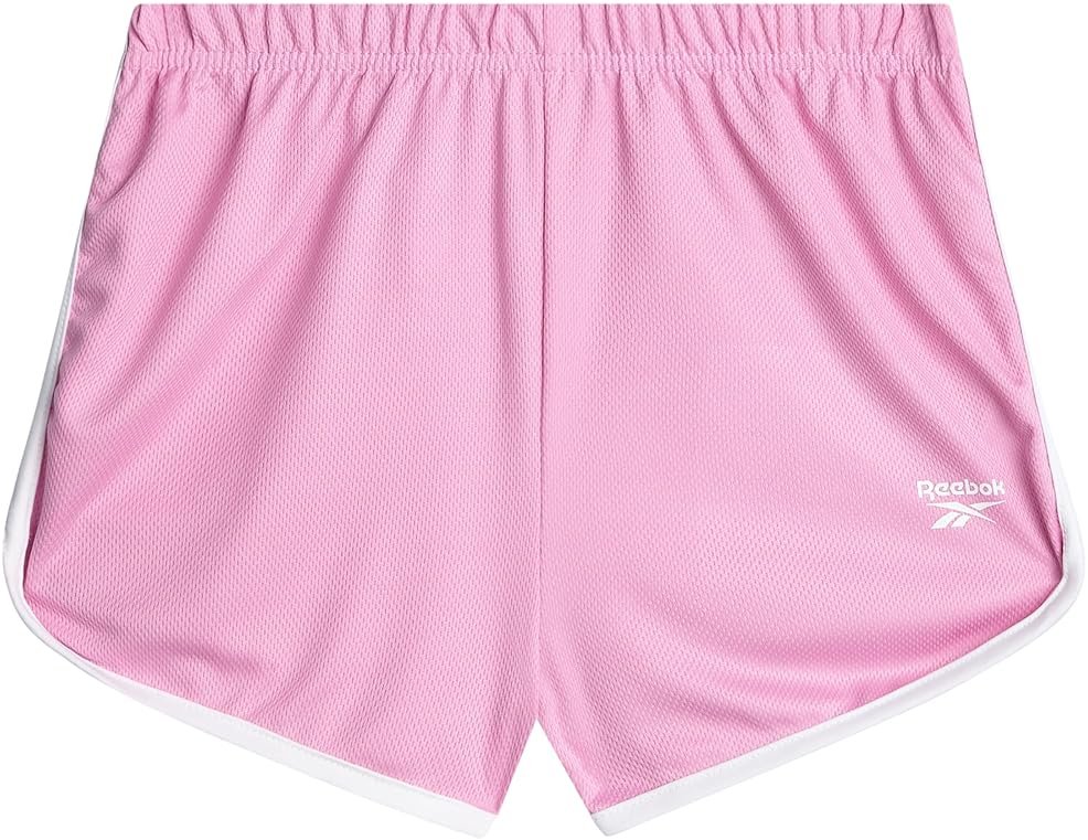 Reebok Girls Athletic Shorts - 1 Pack or 3 Pack Active Performance Lightweight Mesh Dolphin Shorts for Running Dancing Gym - Product Image