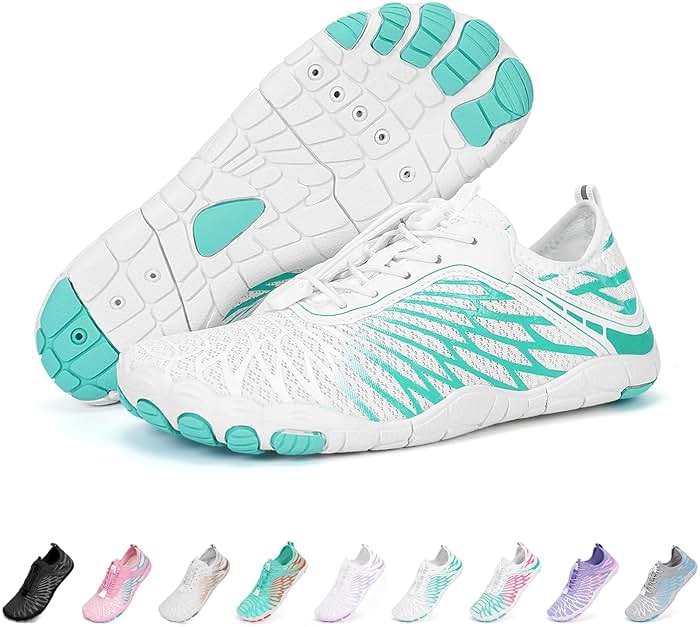 Hi-Y2Kgirls Water Shoes for Women Men Quick-Dry Wide Toe Non-Slip Aqua Shoes Barefoot for Swim Beach River Pool Surfing Hiking Kayaking - Product Image