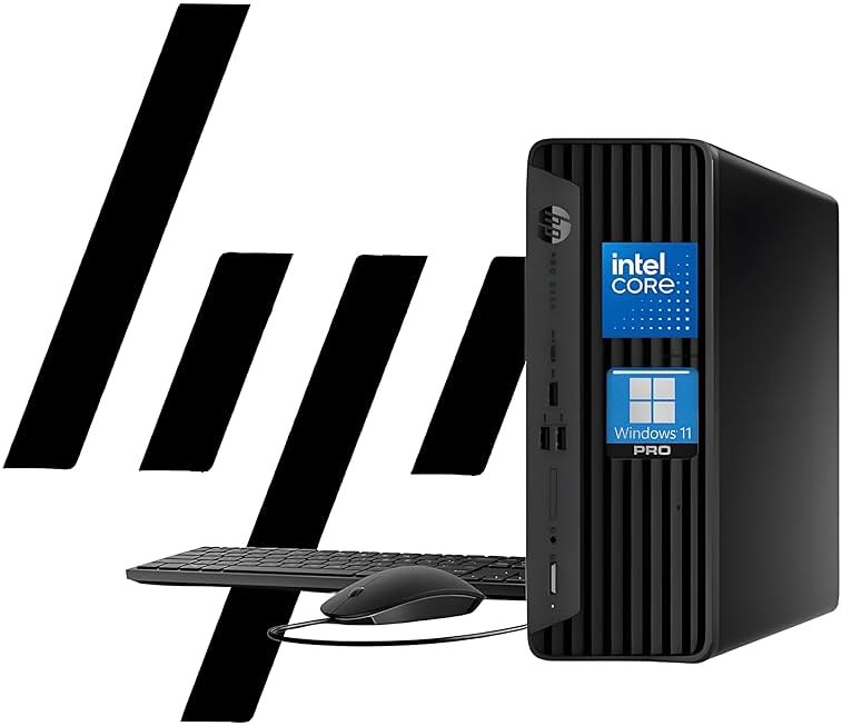 HP ProDesk 400 G9 SFF Business Desktop Computer, Intel CPU, 32GB RAM, 1TB PCle SSD, Dual 4K Display Support, USB-C, HDMl, RJ-45, Wi-Fi, Wired Keyboard & Mouse, Windows 11 Pro - Product Image