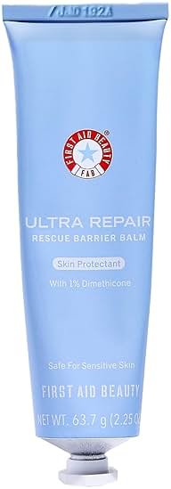 First Aid Beauty Ultra Repair Rescue Barrier Balm, 1% Dimethicone OTC Skin Protectant, Fragrance Free, Helps Relieve Dry, Red, Cracked & Irritated Skin, Sensitive Skin Safe, 2.25 oz - Product Image