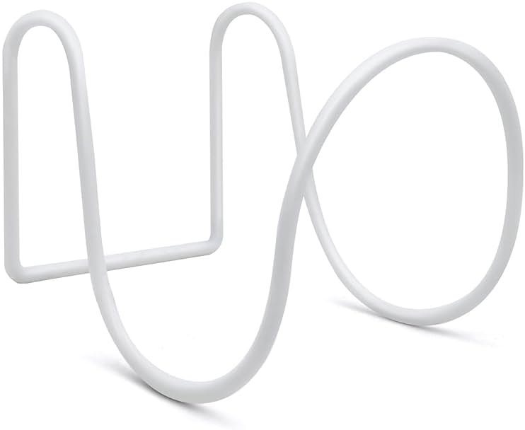 EPHIFY Heavy-Duty Wall Mount Hose Holder for Outdoor & Garden Use (White) - Organizes 50-150 ft Expandable, Pocket, Magic Hoses, Reels, or RV Hoses - Product Image