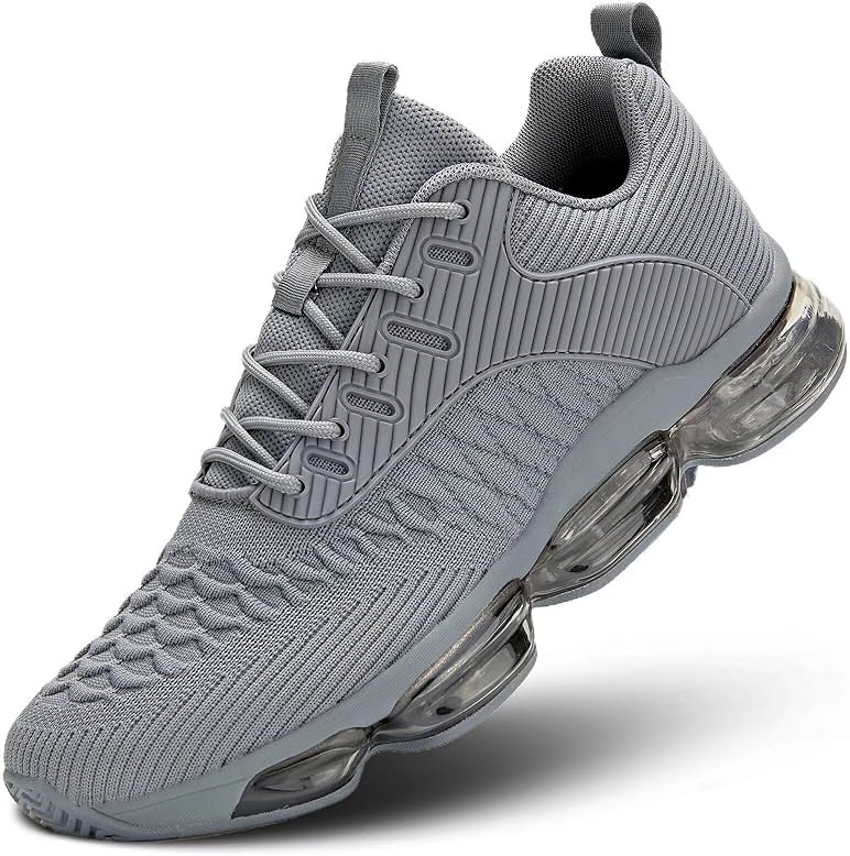 Mens Running Shoes Air Low Top Comfort Walking Lace Up Sneakers Breathable Fashion Tennis Sport Gym Fitness Cross Trainers - Product Image