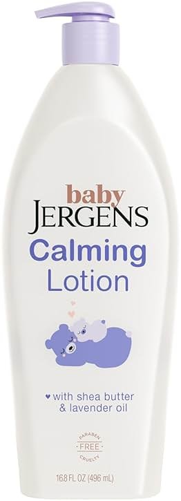 Jergens Baby Calming Lotion, Baby Calming Lotion, Lavender Baby Lotion, Baby Moisturizer with Shea Butter and Lavender Oil, 16.8 Fl Oz - Product Image