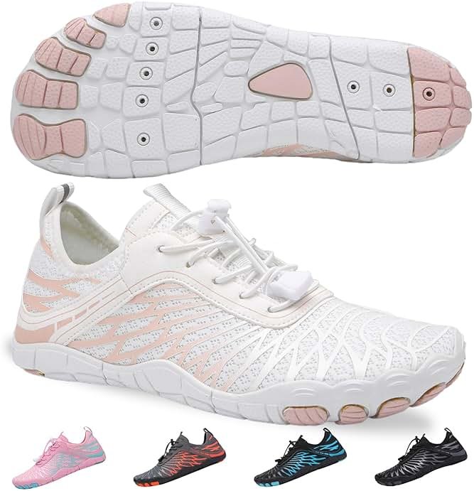SIOSNETA Hike Barefoot Shoes for Women Men, Breathable Non-Slip Athletic Footwear, Wide Toe Water Shoes for Hiking, Non-Slip Neuropathy Shoes for Women Men, Grounded Comfort wear - Product Image