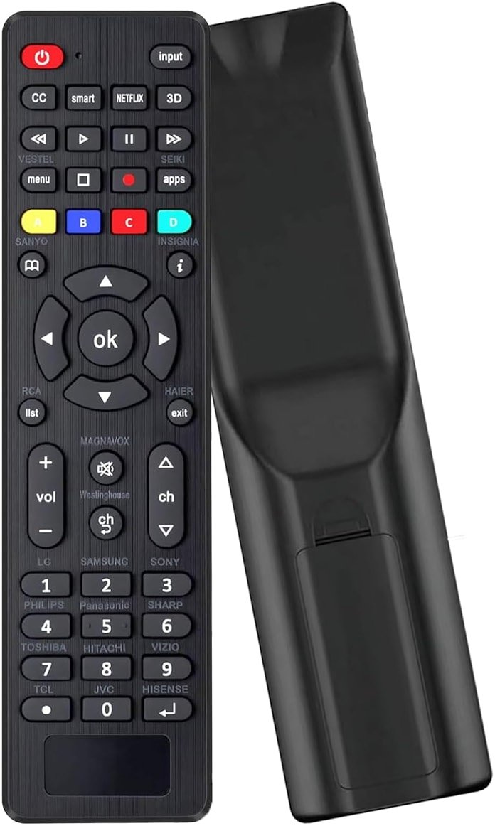 Universal Remote Control for Samsung, LG, Sony, Vizio, Hisense, Insignia, Toshiba, JVC, Philips, Sanyo, Sharp, Panasonic All Series TV (Not fit DVD/Box) - Product Image