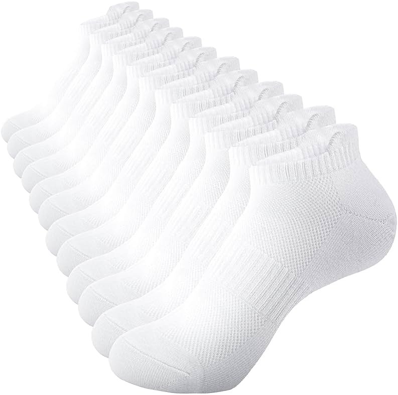 Womens Ankle Socks Running Athletic Sports Low Cut Socks No Show Socks for Women Tab Socks 6 Pairs - Product Image