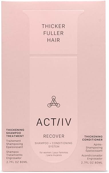 ACTIIV Recover Travel Duo For Women | Supports the Appearance of Fuller, Healthier-Looking Hair, Plant-Based, Color-Safe, Vegan, All Hair Types - Product Image