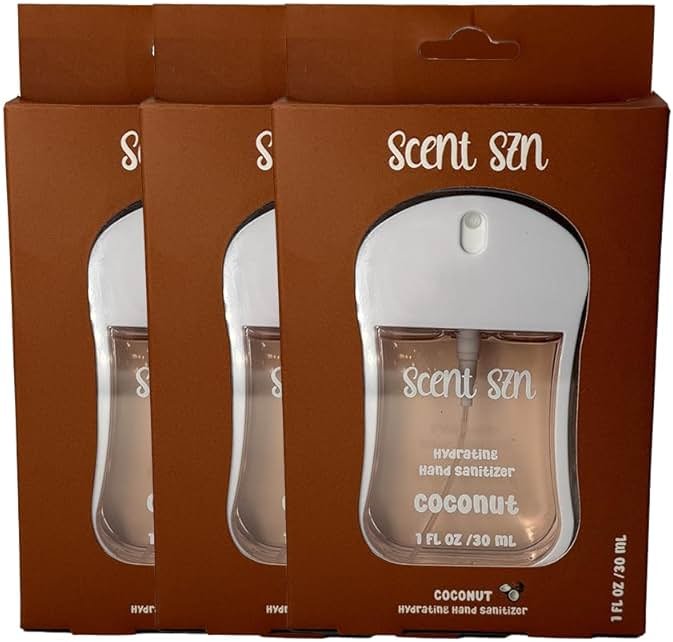 Scent Szn Hydrating Hand Sanitizer (Coconut) (3 pack) - Product Image